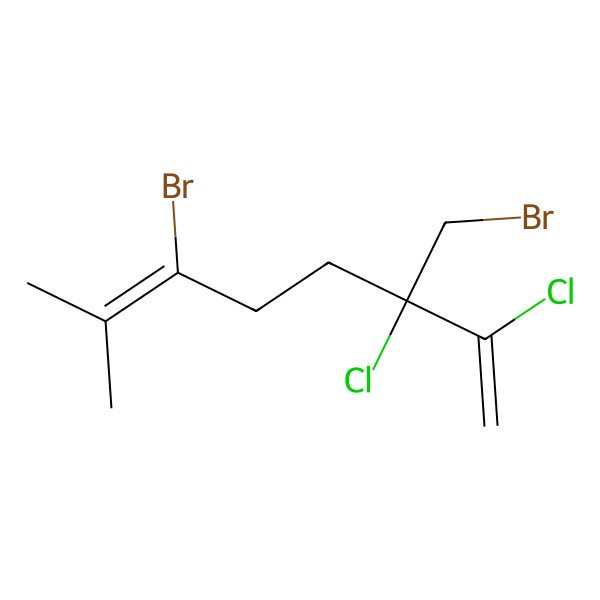 2D Structure of 6-Bromo-3-(bromomethyl)-2,3-dichloro-7-methylocta-1,6-diene