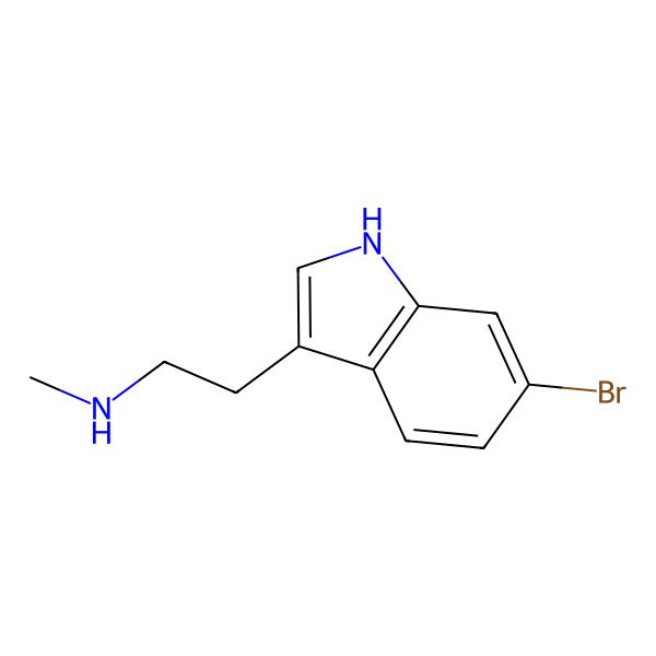2D Structure of 2-(6-bromo-1H-indol-3-yl)-N-methylethanamine