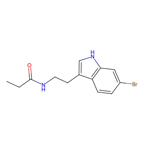 2D Structure of 6-bromo-N-propionyltryptamine