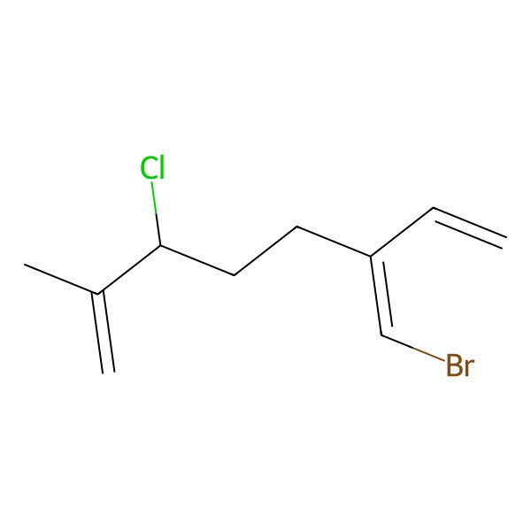 2D Structure of 6-(Bromomethylidene)-3-chloro-2-methylocta-1,7-diene
