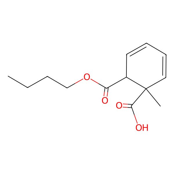 2D Structure of 6-Butoxycarbonyl-1-methylcyclohexa-2,4-diene-1-carboxylic acid 2D Structure of 6-Butoxycarbonyl-1-methylcyclohexa-2,4-diene-1-carboxylic acid