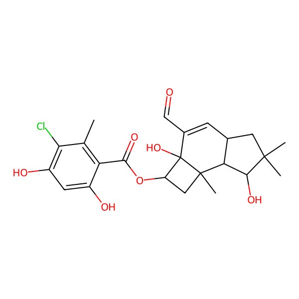 2D Structure of 6'-Chloro-10a-hydroxymelleolide
