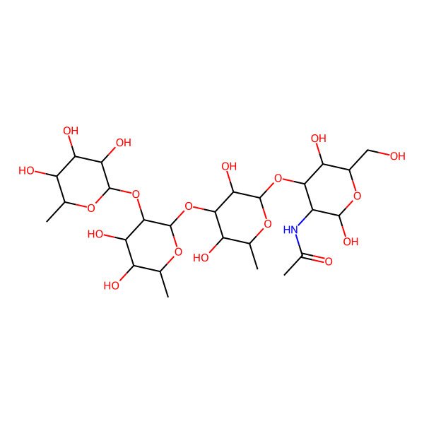 2D Structure of 6-deoxy-Hex(?1-2)6-deoxy-Hex(?1-3)6-deoxy-Hex(?1-3)HexNAc