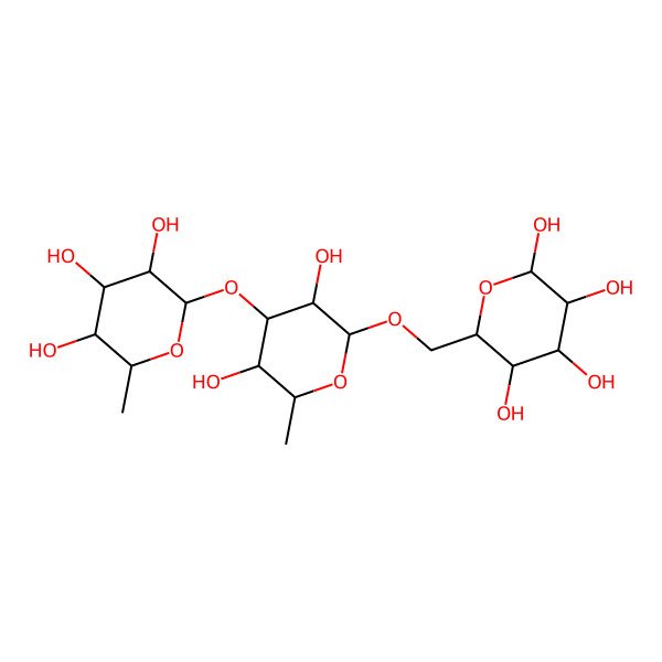 2D Structure of 6-deoxy-Hex(?1-3)6-deoxy-Hex(?1-6)Hex