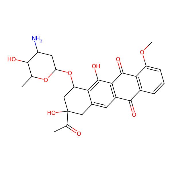 2D Structure of 6-Deoxydaunomycin
