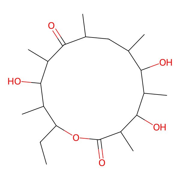 2D Structure of 6-deoxyerythronolide B