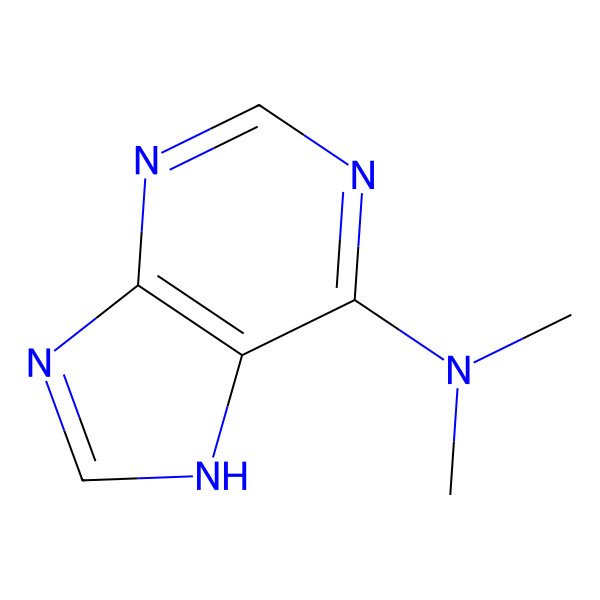 2D Structure of 6-Dimethylaminopurine