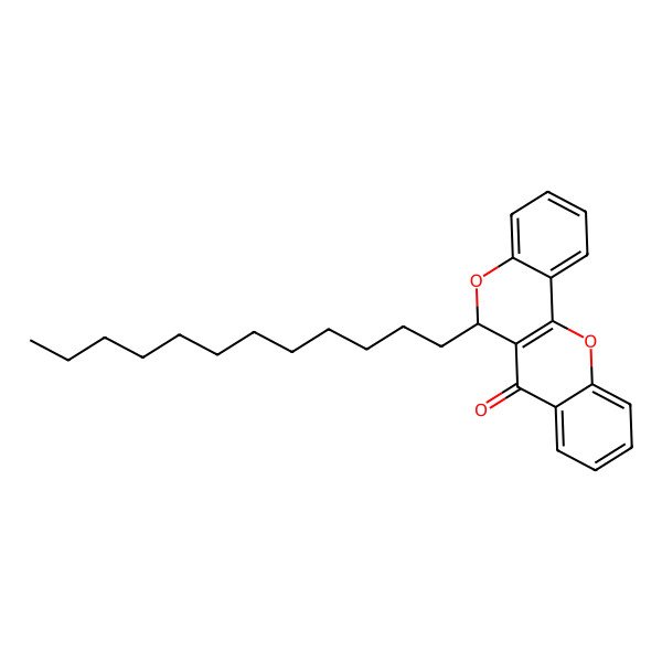 2D Structure of 6-dodecyl-6H-chromeno[4,3-b]chromen-7-one
