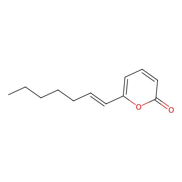 2D Structure of 6-[(E)-Hept-1-enyl]-alpha-pyrone