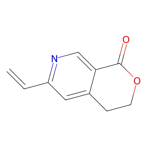 2D Structure of 6-Ethenyl-3,4-dihydropyrano[3,4-c]pyridin-1-one