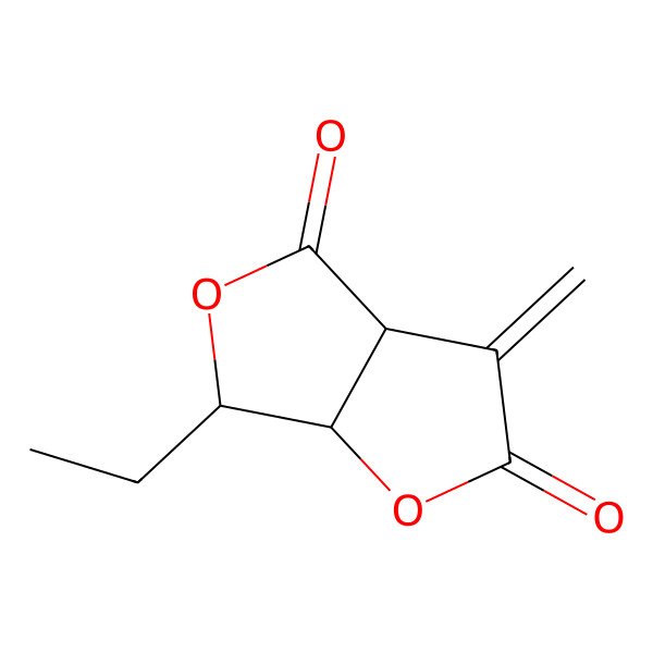 2D Structure of 6-ethyl-3-methylidene-6,6a-dihydro-3aH-furo[3,4-b]furan-2,4-dione