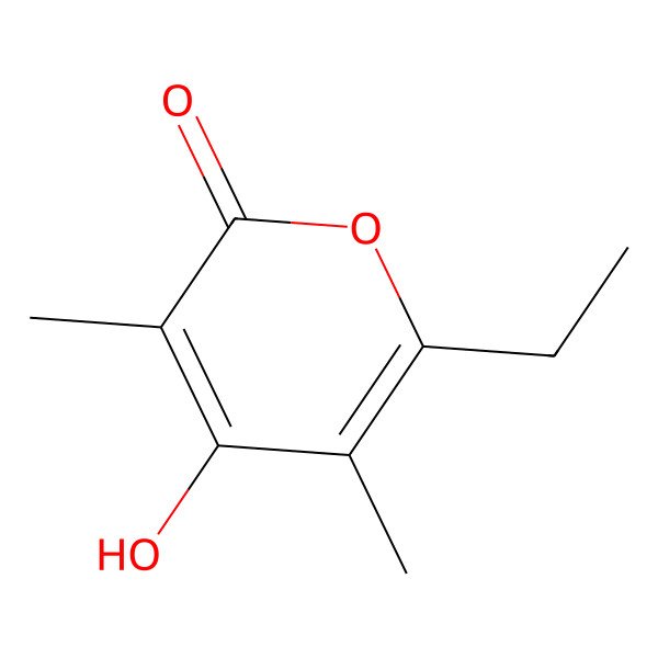 2D Structure of 6-Ethyl-4-hydroxy-3,5-dimethyl-2h-pyran-2-one