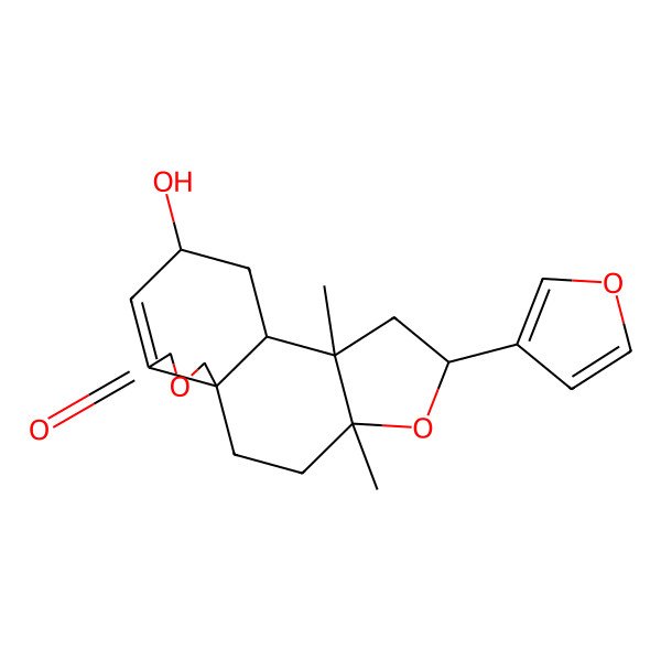 2D Structure of 6-(Furan-3-yl)-11-hydroxy-4,8-dimethyl-5,15-dioxatetracyclo[7.7.0.01,13.04,8]hexadec-12-en-14-one