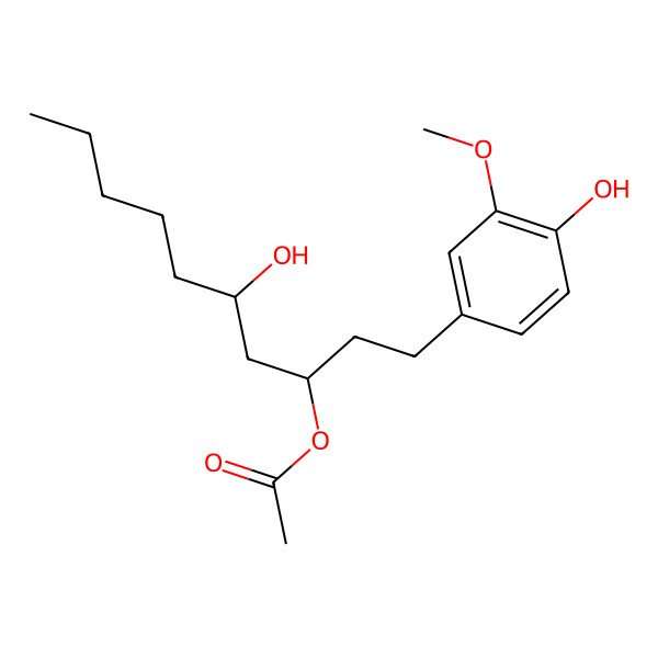 2D Structure of [6]-Gingerdiol 3-monoacetate