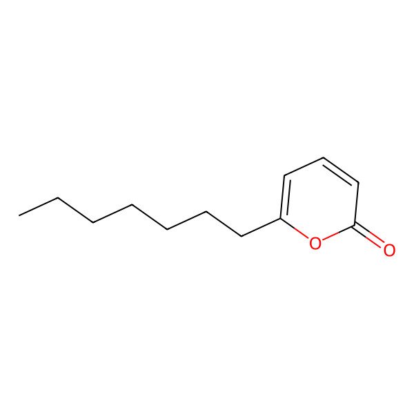 2D Structure of 6-Heptyl-2H-pyran-2-one