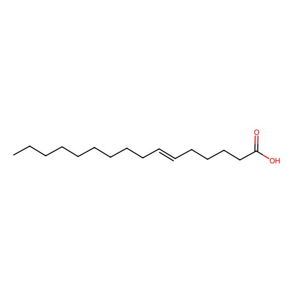 2D Structure of 6-Hexadecenoic acid
