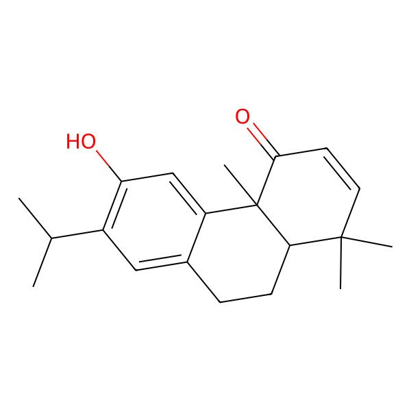 2D Structure of 6-hydroxy-1,1,4a-trimethyl-7-propan-2-yl-10,10a-dihydro-9H-phenanthren-4-one