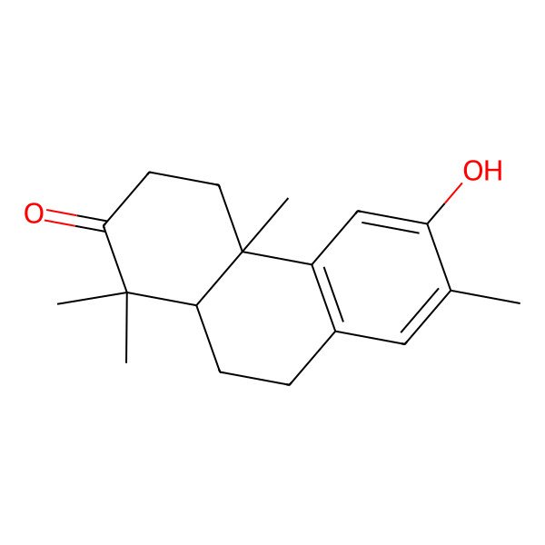 2D Structure of 6-hydroxy-1,1,4a,7-tetramethyl-4,9,10,10a-tetrahydro-3H-phenanthren-2-one