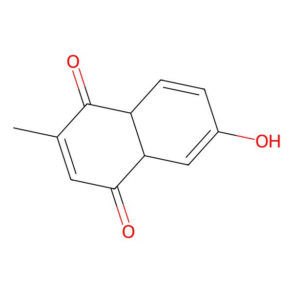 2D Structure of 6-Hydroxy-2-methyl-4a,8a-dihydronaphthalene-1,4-dione