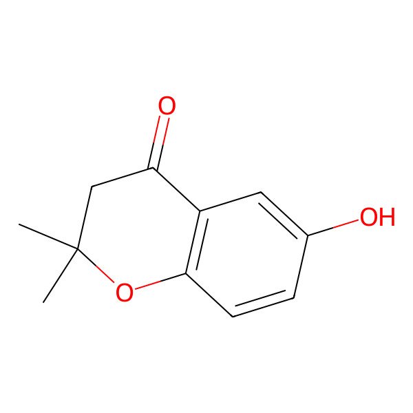 2D Structure of 6-Hydroxy-2,2-dimethylchroman-4-one
