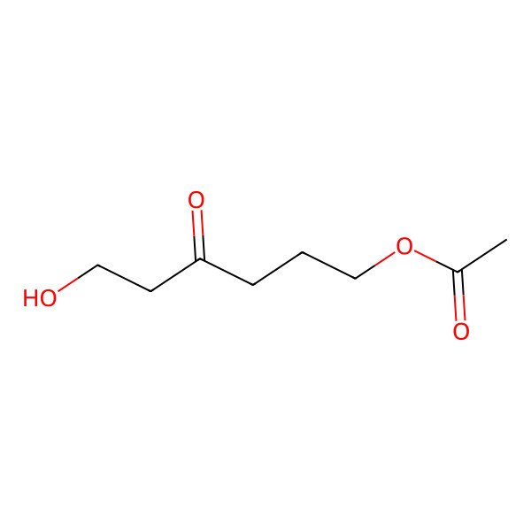 2D Structure of 6-Hydroxy-4-oxohexyl acetate