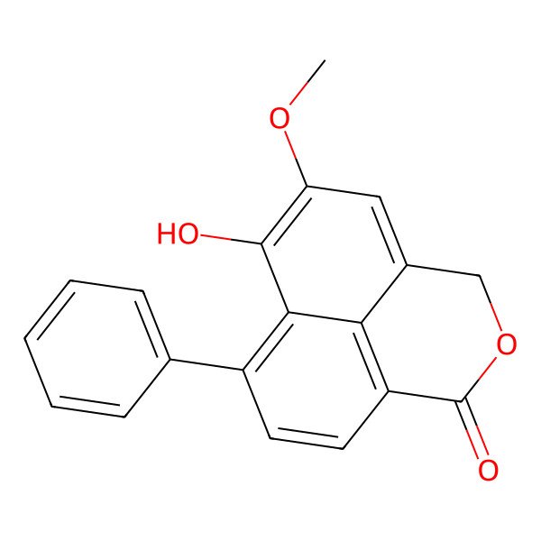 2D Structure of 6-Hydroxy-5-methoxy-7-phenyl-3h-benzo[de]isochromen-1-one