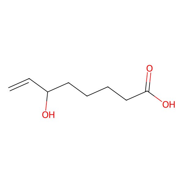 2D Structure of 6-Hydroxy-7-octenoic acid