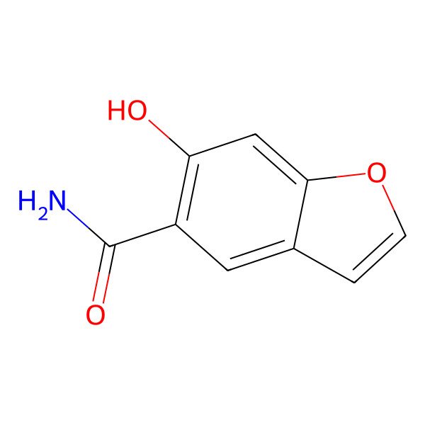 2D Structure of 6-Hydroxybenzofuran-5-carbimidic acid