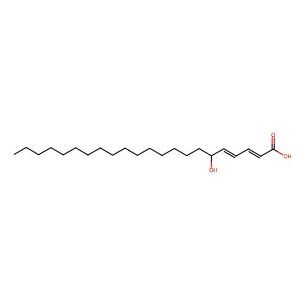2D Structure of 6-Hydroxydocosa-2,4-dienoic acid