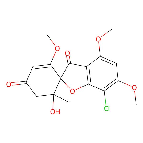 2D Structure of 6'-Hydroxygriseofulvin