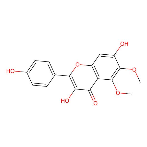 2D Structure of 6-Hydroxykaempferol 5,6-dimethyl ether