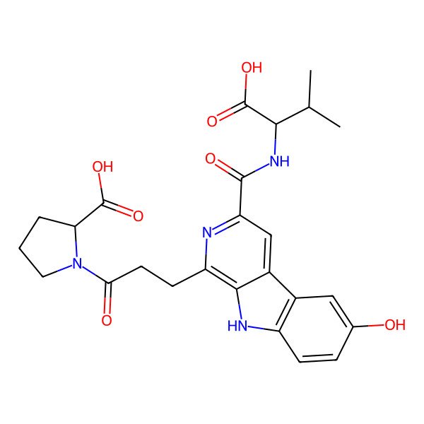 2D Structure of 6-hydroxymetatacarboline F
