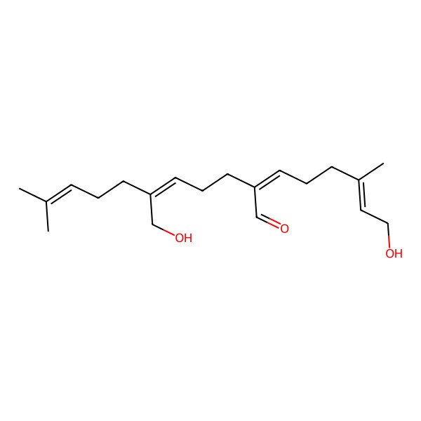 2D Structure of 6-(Hydroxymethyl)-2-(6-hydroxy-4-methylhex-4-enylidene)-10-methylundeca-5,9-dienal