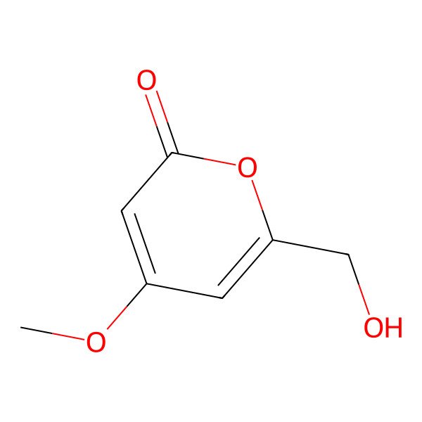 2D Structure of 6-Hydroxymethyl-4-methoxy-2H-pyran-2-one
