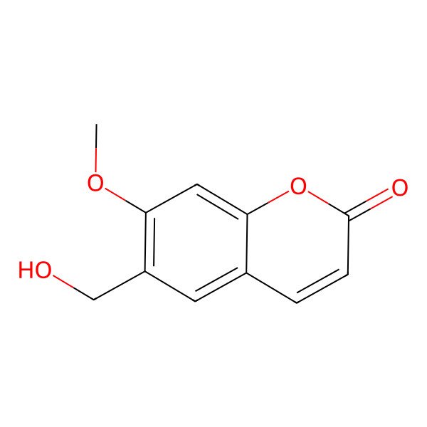 2D Structure of 6-Hydroxymethylherniarin