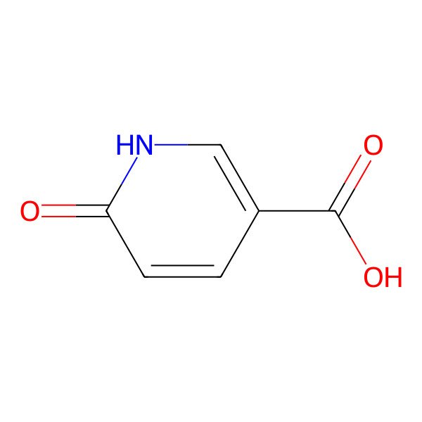 2D Structure of 6-Hydroxynicotinic acid