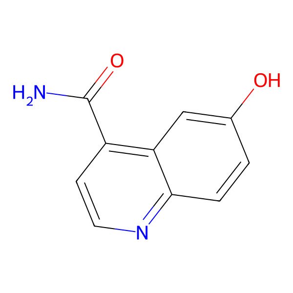 2D Structure of 6-Hydroxyquinoline-4-carboxamide 2D Structure of 6-Hydroxyquinoline-4-carboxamide