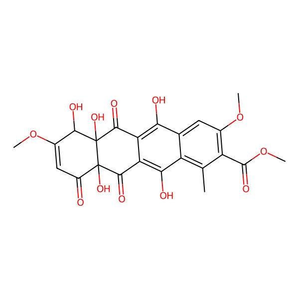 2D Structure of 6-hydroxytetracenomycin C