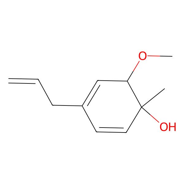 2D Structure of 6-Methoxy-1-methyl-4-prop-2-enylcyclohexa-2,4-dien-1-ol 2D Structure of 6-Methoxy-1-methyl-4-prop-2-enylcyclohexa-2,4-dien-1-ol
