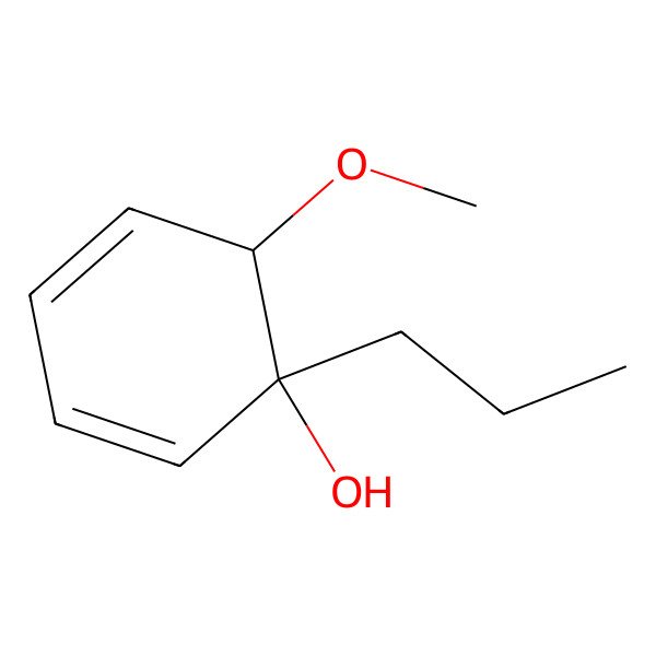 2D Structure of 6-Methoxy-1-propylcyclohexa-2,4-dien-1-ol
