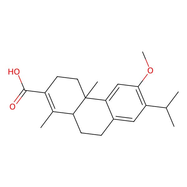 2D Structure of 6-methoxy-1,4a-dimethyl-7-propan-2-yl-4,9,10,10a-tetrahydro-3H-phenanthrene-2-carboxylic acid