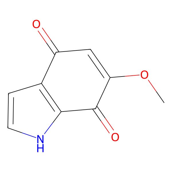 2D Structure of 6-methoxy-1H-indole-4,7-dione