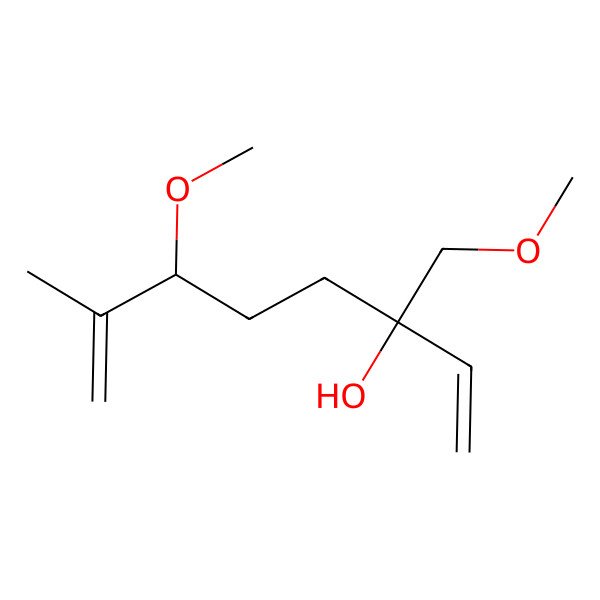 2D Structure of 6-Methoxy-3-(methoxymethyl)-7-methylocta-1,7-dien-3-ol