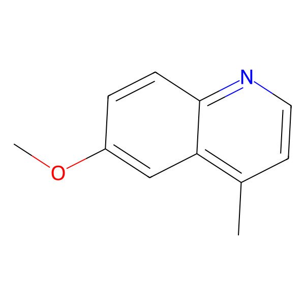 2D Structure of 6-Methoxy-4-methylquinoline