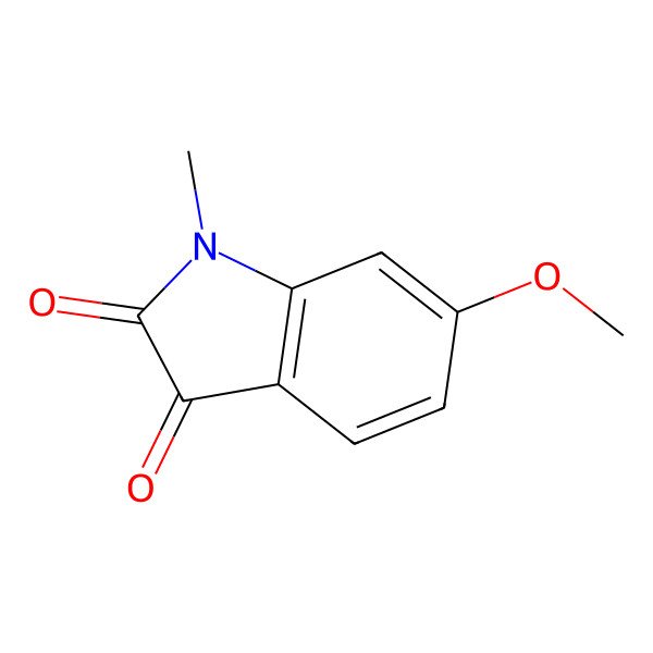 2D Structure of 6-methoxy-1-methyl-1H-indole-2,3-dione