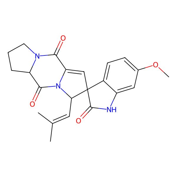 2D Structure of 6-Methoxyspirotryprostatin B
