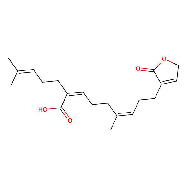 2D Structure of 6-methyl-2-(4-methylpent-3-enyl)-9-(5-oxo-2H-furan-4-yl)nona-2,6-dienoic acid