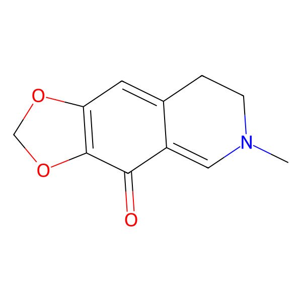 2D Structure of 6-Methyl-7,8-dihydro-[1,3]dioxolo[4,5-g]isoquinolin-4-one