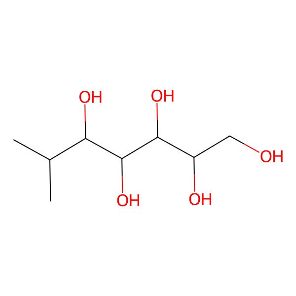 2D Structure of 6-Methylheptane-1,2,3,4,5-pentol