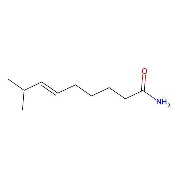 2D Structure of 6-Nonenamide, 8-methyl-, (E)-
